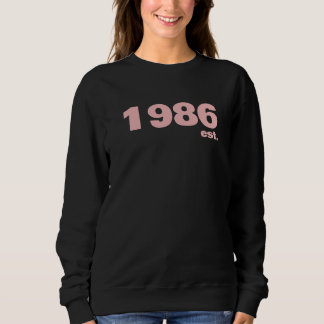 Personalised 40th Fun Typography Custom Sweater  T Shirt