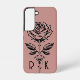 Personalised Art Deco Rose Phone Case - Samsung