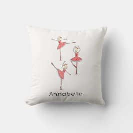 Personalised Ballerina Ballet Dancer Kudde