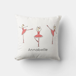 Personalised Ballerina Ballet Dancer Kudde