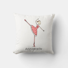 Personalised Ballerina Ballet Dancer Kudde