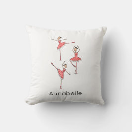 Personalised Ballerina Ballet Dancer Kudde