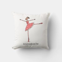 Personalised Ballerina Ballet Dancer Kudde