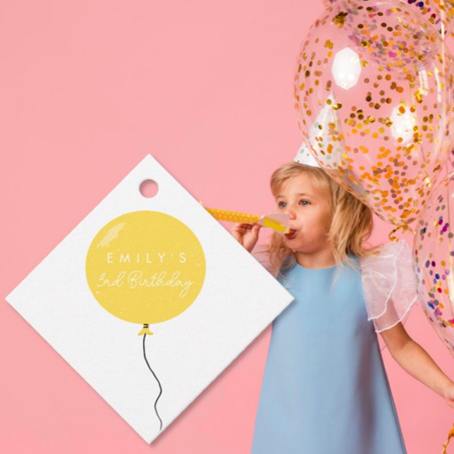 Personalised Balloon Party birthday christening  Gåvor Etiketter (Skapare uppladdad)