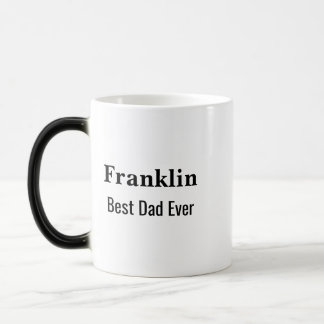 Personalised Best Dad Ever Monogrammed Magisk Mugg