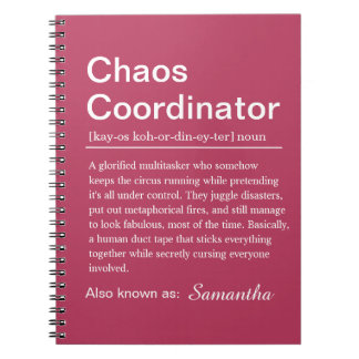 Personalised Chaos Coordinator Definition Anteckningsbok