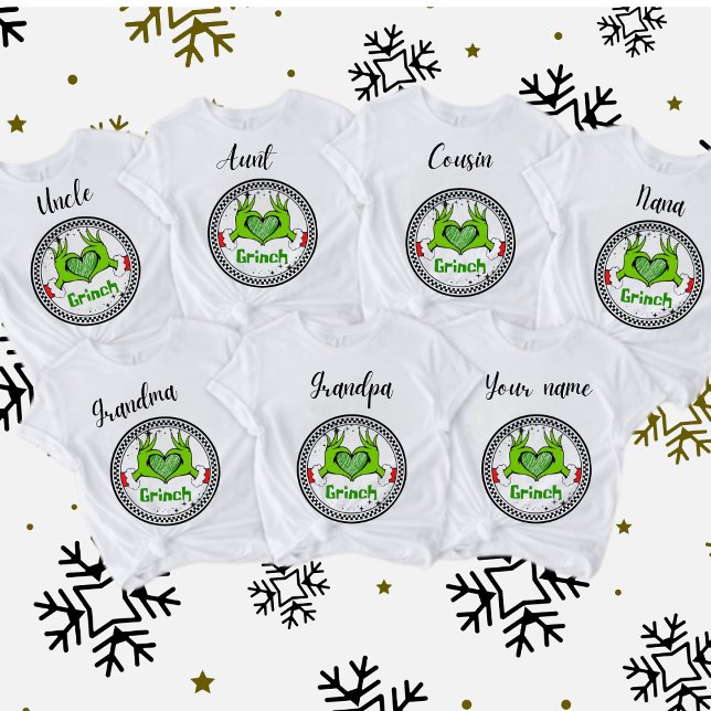   personalised Christmas for the whole family T Shirt (Skapare uppladdad)