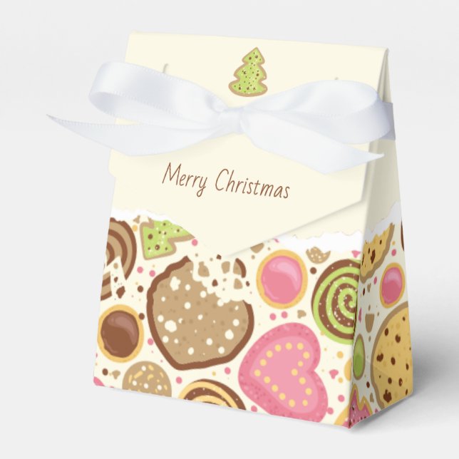 Personalised Christmas Gingerbread Favour Box Presentaskar (Framsidan Sidan)