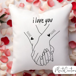 personalised cushion to give as a valentine's day  kudde