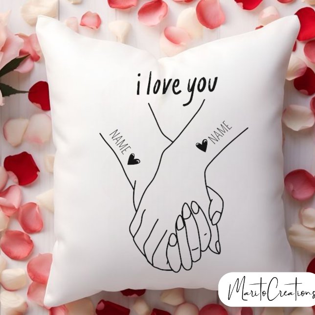 personalised cushion to give as a valentine's day  kudde (Skapare uppladdad)