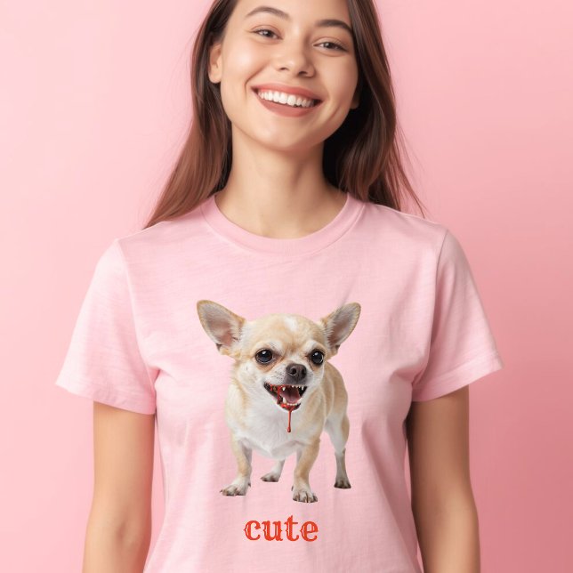 Personalised Cute Chihuahua Aggro Nasty Vicious T Shirt (Skapare uppladdad)