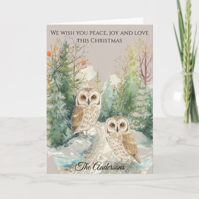 Personalised Family Photo Christmas Card  Kort (Framsida)