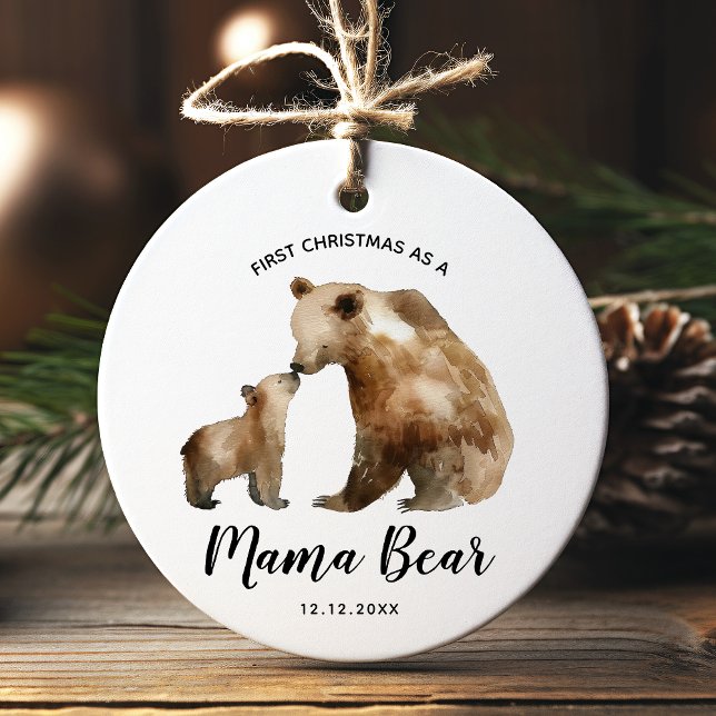 Personalised First Christmas as a mother Julgransprydnad Keramik (Skapare uppladdad)