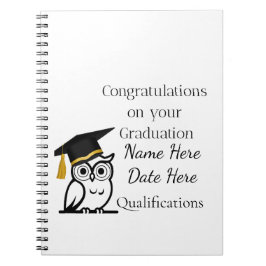 Personalised Graduation Gift for Her – Custom Name Anteckningsbok