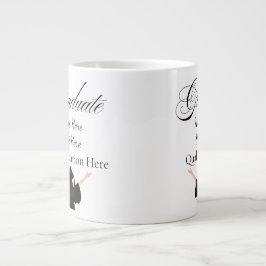 Personalised Graduation Name, Custom Gift for her Jumbo Mugg