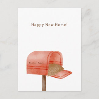 Personalised Happy New Home Card. Vykort