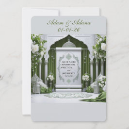 Personalised Islamic Wedding Invitation Inbjudningar