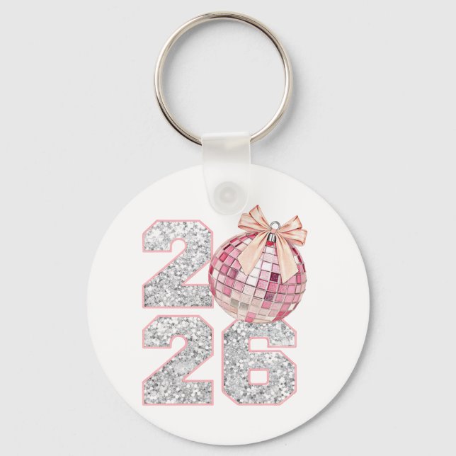 Personalised Keychain-Happy New Year 2026 Nyckelring (Framsida)