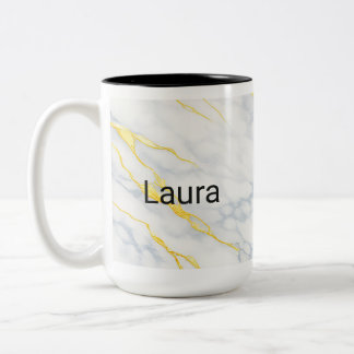 Personalised Mug Gold Veining Effect Custom Mug  Två-Tonad Mugg
