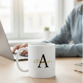 Personalised Mug | Initial and Name Mug | Custom  Kaffemugg