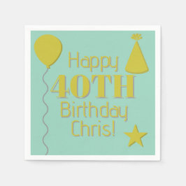 personalised napkins pappersservett