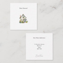Personalised New House Announcement Card. Anteckningskort