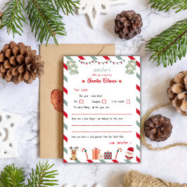 Personalised Official Letter to Santa North Pole Inbjudningar