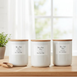 Personalised Organisation Labels, Design Your Own Mat Etiketter