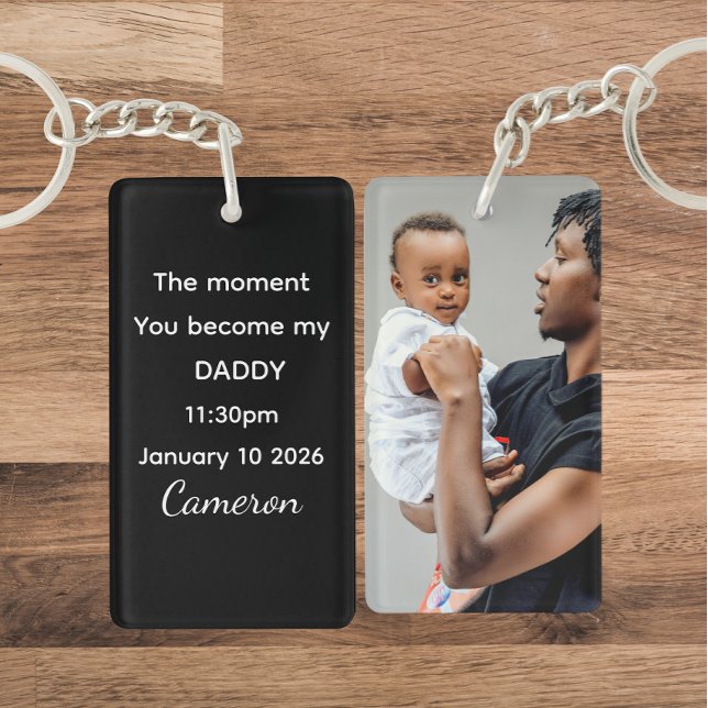 Personalised Photo Keyring With New Born Baby (Skapare uppladdad)