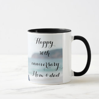 Personalised photo Parents wedding anniversary Mugg