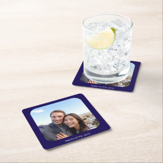 Personalised Photo Underlägg Papper Kvadrat