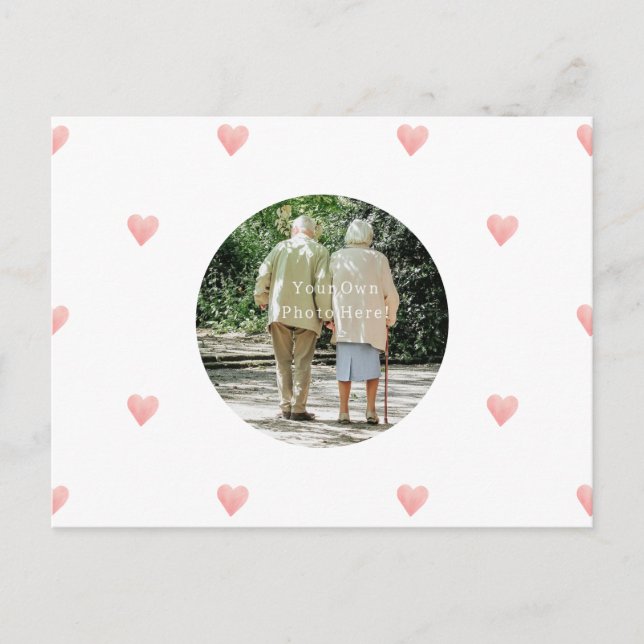 Personalised Photo Valentine's Day Card. Vykort (Framsida)