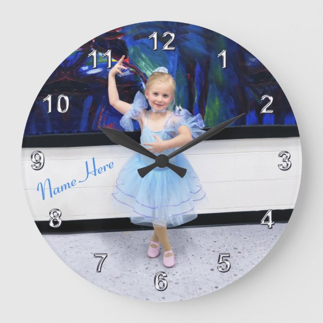 Personalised PHOTO Wall Clocks, Babies to Adults Stor Klocka (Framsida)