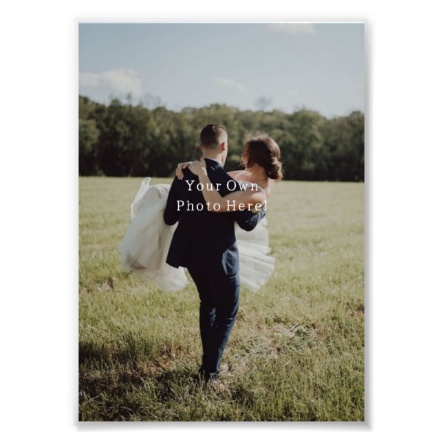 Personalised Photo Your Own Picture On Photo Paper Fototryck (Framsidan)
