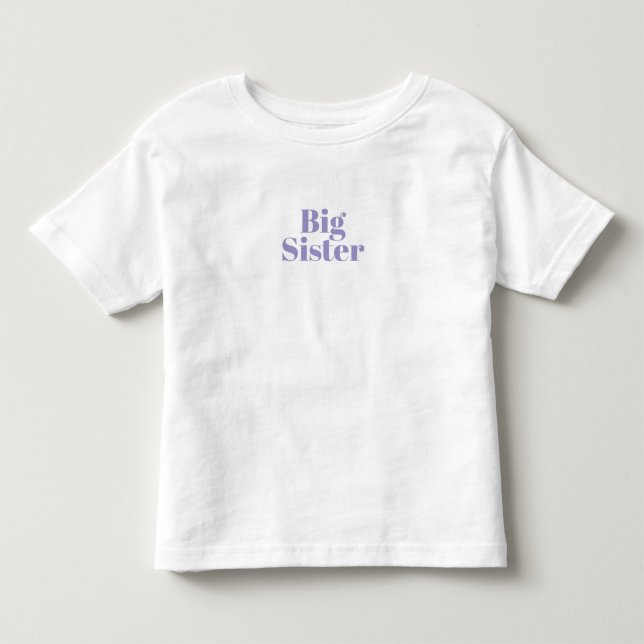 Personalised Pregnancy Announcement Big Sister. T Shirt (Framsida)