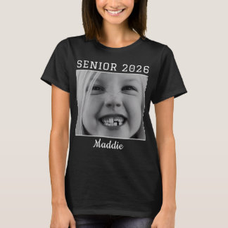  Personalised Senior 2026 custom Photo graduation T Shirt