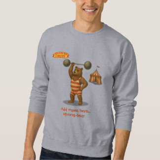 Personalised "strong-bear" lång ärmad tröja