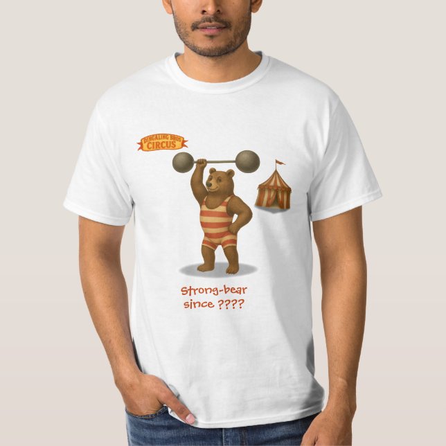 Personalised "Strong-bear" T Shirt (Framsida)