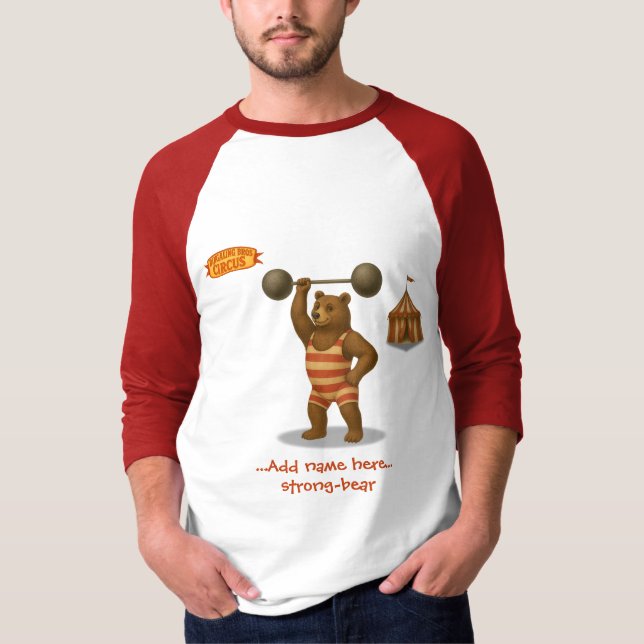 Personalised "strong-bear" t shirt (Framsida)