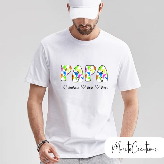 personalised t-shirt for dad with retro lettering  (Skapare uppladdad)