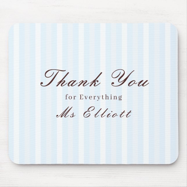 Personalised Thank You Teacher Mouse Pad Bluebell Musmatta (Framsidan)