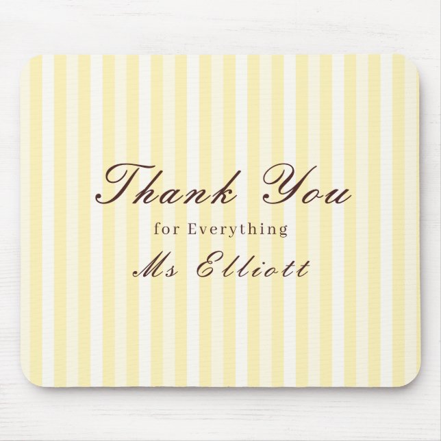 Personalised Thank You Teacher Mouse Pad Buttercup Musmatta (Framsidan)