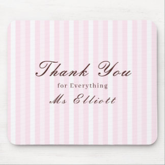 Personalised Thank You Teacher Mouse Pad Pink Mist Musmatta