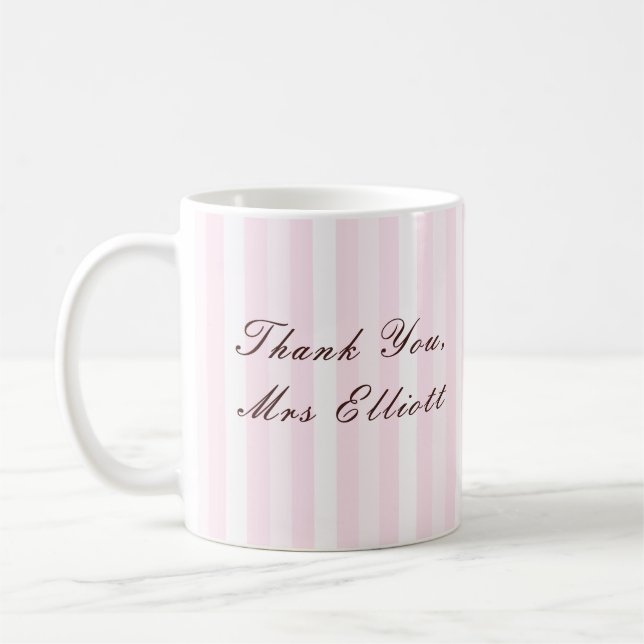 Personalised Thank You Teacher Mug Kaffemugg (Vänster)