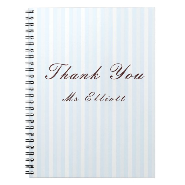 Personalised Thank You Teacher Notebook  Anteckningsbok (Framsidan)