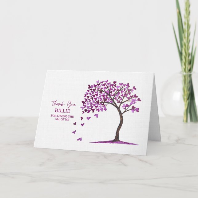 Personalised Valentines Hand-painted Love Card Helgkort (Framsida)