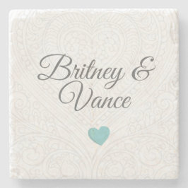 Personalised Wedding Coasters Stenunderlägg