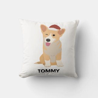 Personalised Welsh Corgi Cushion Kudde