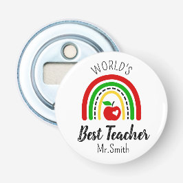 Personalised World's Best Teacher Bottle Opener Flasköppnare