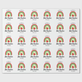 Personalised World's Best Teacher Wrapping Paper Presentpapper